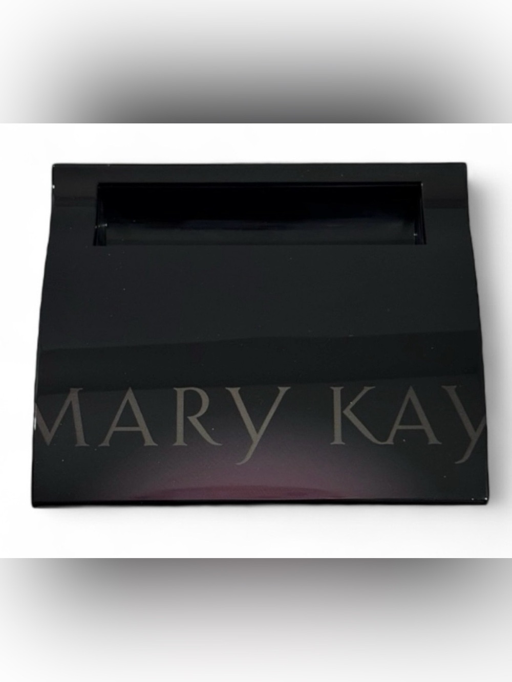 NIB Mary Kay black magnetic mirrored makeup compact